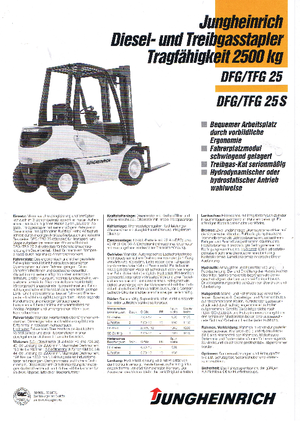 LPG targoncák Jungheinrich TFG 25