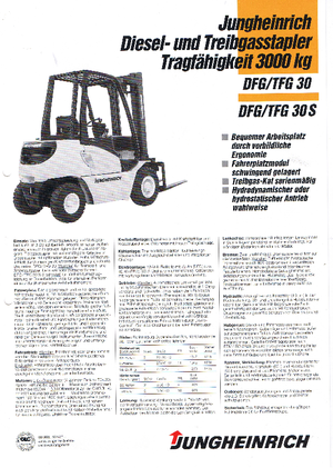 LPG targoncák Jungheinrich TFG 30