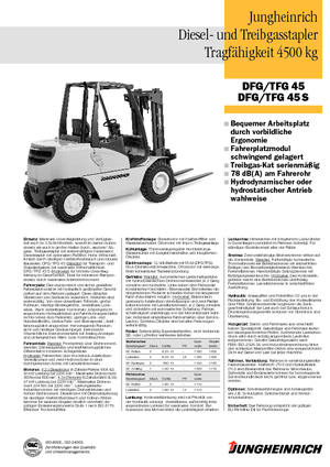 LPG targoncák Jungheinrich TFG 45 CK