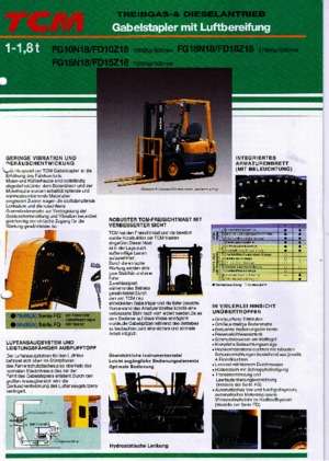 LPG targoncák TCM FG 15 N 18 T