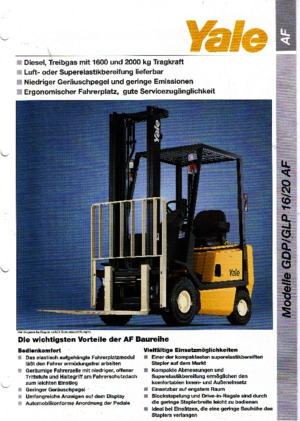 LPG targoncák Yale GLP 16 AF