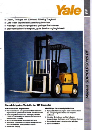 LPG targoncák Yale GLP 25 RF