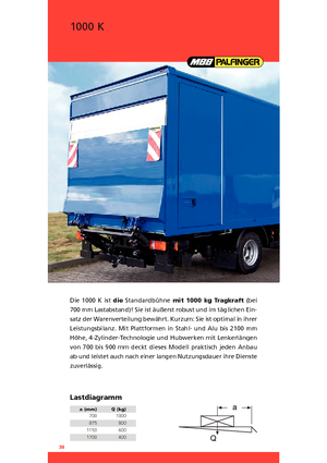 Rakodóplatformok MBB Palfinger 1000 K