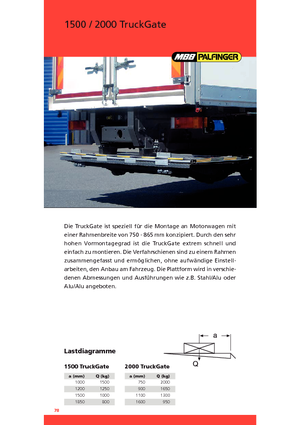 Rakodóplatformok MBB Palfinger 2000 TruckGate