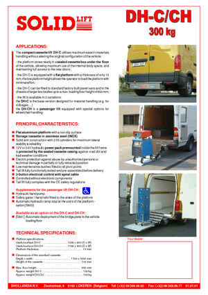 Rakodóplatformok Dhollandia DH-CH