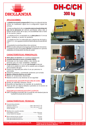 Rakodóplatformok Dhollandia DH-CH