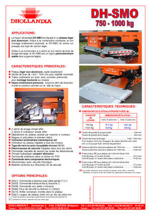 Rakodóplatformok Dhollandia DH-SMO