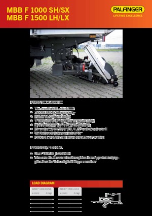 Rakodóplatformok MBB Palfinger MBB F 1000 SH
