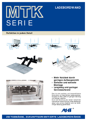 Rakodóplatformok AHT MTK 1000 ST/AL