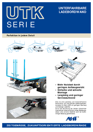 Rakodóplatformok AHT UTK 1500 ST/AL