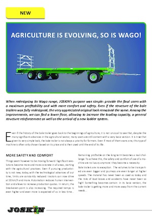 Lowbed pótkocsik Joskin TRAILED WAGO TR8000D13