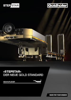 Alacsony és lépcsőspadlós félpótkocsik Goldhofer STEPSTAR