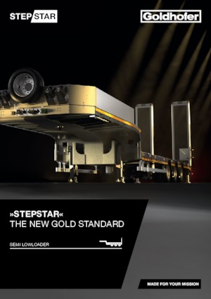 Alacsony és lépcsőspadlós félpótkocsik Goldhofer STEPSTAR