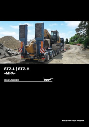 Alacsony és lépcsőspadlós félpótkocsik Goldhofer MPA