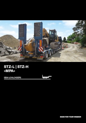 Alacsony és lépcsőspadlós félpótkocsik Goldhofer MPA