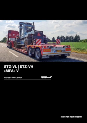 Alacsony és lépcsőspadlós félpótkocsik Goldhofer STZ-VL