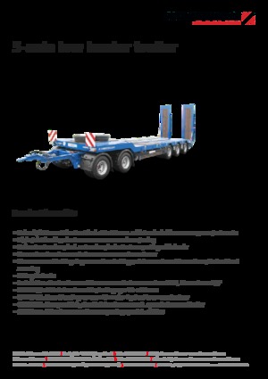 Alacsonypadlós pótkocsik Schwarzmüller 5-axle low loader trailer