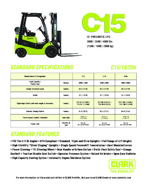 LPG targoncák Clark C20s
