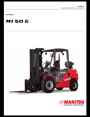 LPG targoncák Manitou MI 50 G