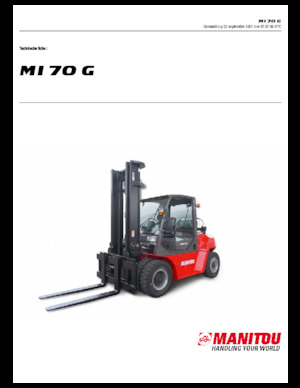 LPG targoncák Manitou MI 70 G
