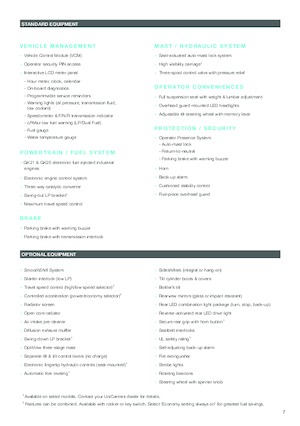 LPG targoncák UniCarriers CFS65