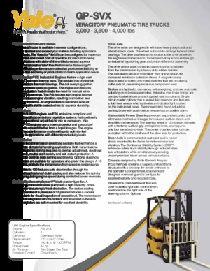 LPG targoncák Yale GP035VX