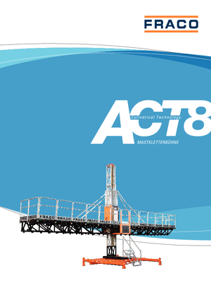 Mászógépes munkaállványok Fraco ACT-8