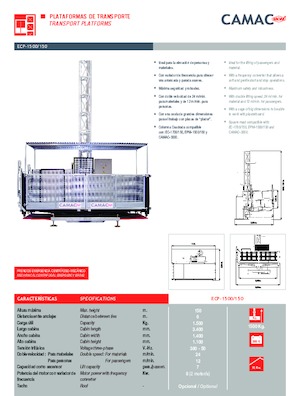 Ipari csörlők CAMAC ECP 1500/150