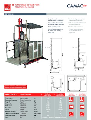Ipari csörlők CAMAC ECP 500/120
