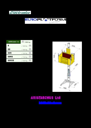 Ipari csörlők Electroelsa EHPM 2500/15