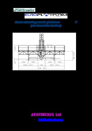 Mászógépes munkaállványok Electroelsa EP-3125T
