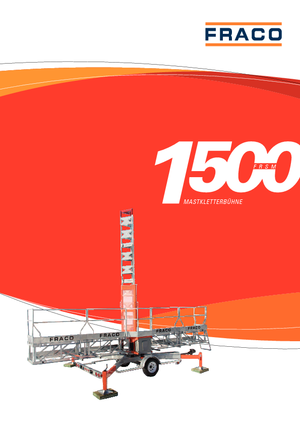 Mászógépes munkaállványok Fraco FRSM 1500