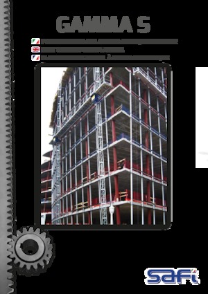 Mászógépes munkaállványok Safi GAMMA S 