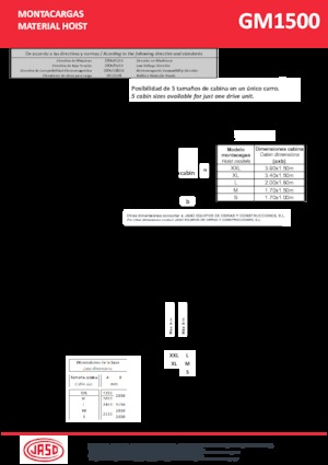 Ipari csörlők Jaso GMI1500