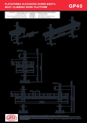 Mászógépes munkaállványok Jaso GPI40