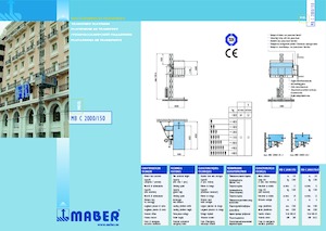 Ipari csörlők Maber MB C 2000/150-R