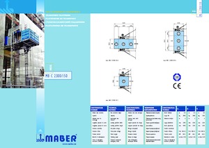 Ipari csörlők Maber MB C 2300/150