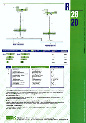 Mászógépes munkaállványok Rovers R 28 TS