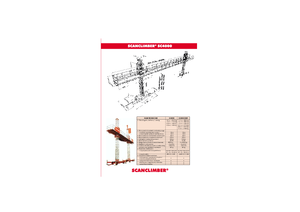 Mászógépes munkaállványok Scanclimber SC 4000 D