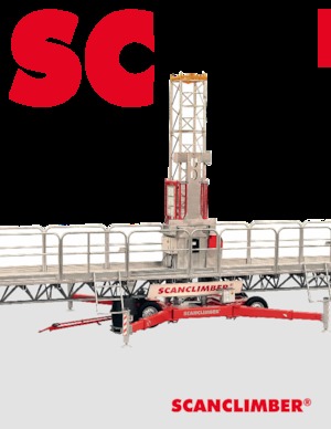 Mászógépes munkaállványok Scanclimber Centum SC10000