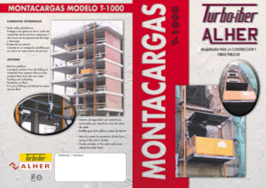 Mászógépes munkaállványok Elevadores Alher T-1000