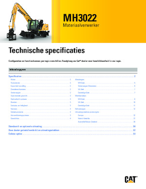 Anyagmozgató gépek Caterpillar MH3022