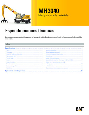 Anyagmozgató gépek Caterpillar MH3040