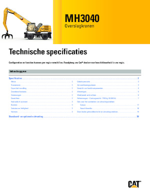 Anyagmozgató gépek Caterpillar MH3040