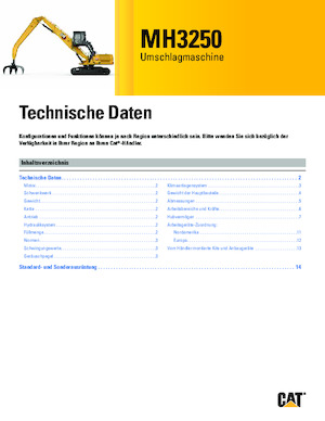 Anyagmozgató gépek Caterpillar MH3250