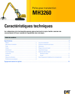 Anyagmozgató gépek Caterpillar MH3260