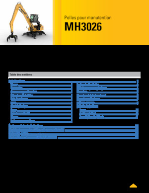 Anyagmozgató gépek Caterpillar MH3026