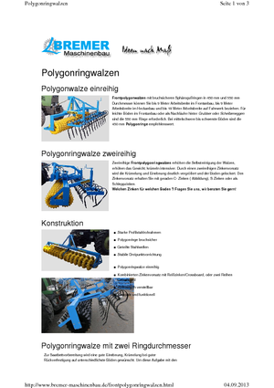 Réthengerek Bremer PG 400 EV Frontkombi