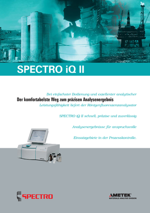 Fémanalizátorok Spectro SPECTRO IQ