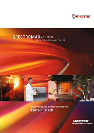 Fémanalizátorok Spectro SPECTROMAXx